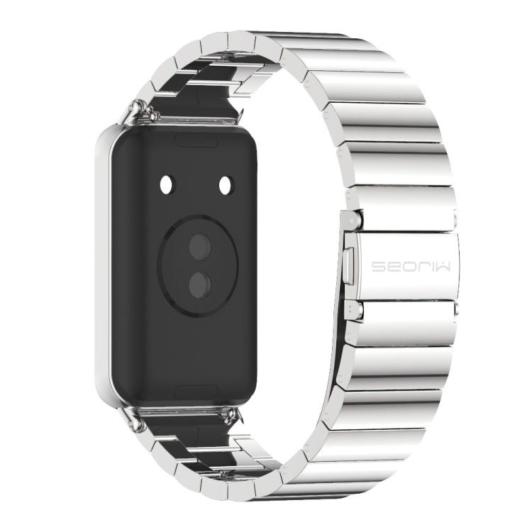 For Honor Band 10 / 9 MIJOBS Bamboo Stainless Steel Watch Band(Silver) - Watch Bands by MIJOBS | Online Shopping UK | buy2fix