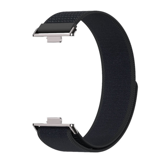 For Huawei Watch Fit3 MIJOBS Nylon Watch Band Wristband(Black) by MIJOBS