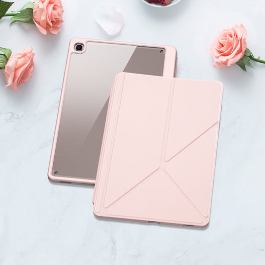 For Samsung Galaxy Tab S6 Lite 2024 DUX DUCIS Magi Series Smart Leather Tablet Case(Pink) by DUX DUCIS