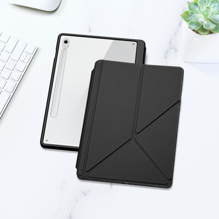 For Samsung Galaxy Tab S10 FE+ DUX DUCIS Magi Series Smart Leather Tablet Case(Black) - Galaxy Tab S10 FE+ by DUX DUCIS | Online Shopping UK | buy2fix