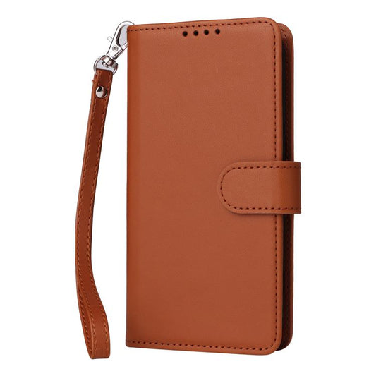 For Samsung Galaxy S25 5G BETOPNICE BN-005 2 in 1 Detachable Imitate Genuine Leather Phone Case(Brown) by BETOPNICE