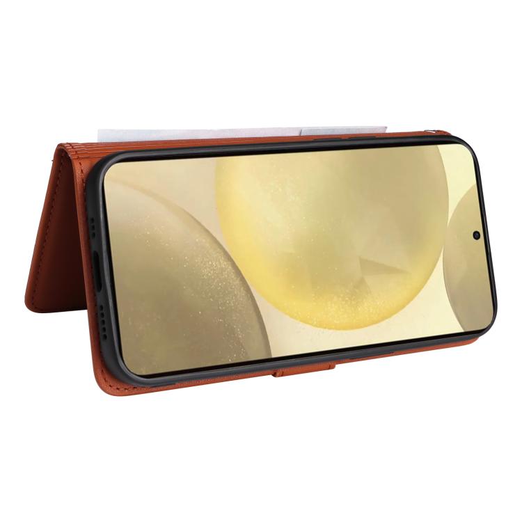 For Samsung Galaxy S25 5G BETOPNICE BN-005 2 in 1 Detachable Imitate Genuine Leather Phone Case(Brown) - Galaxy S25 5G Cases by BETOPNICE | Online Shopping UK | buy2fix