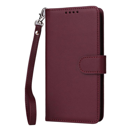 For Samsung Galaxy S25 5G BETOPNICE BN-005 2 in 1 Detachable Imitate Genuine Leather Phone Case(Wine Red) by BETOPNICE