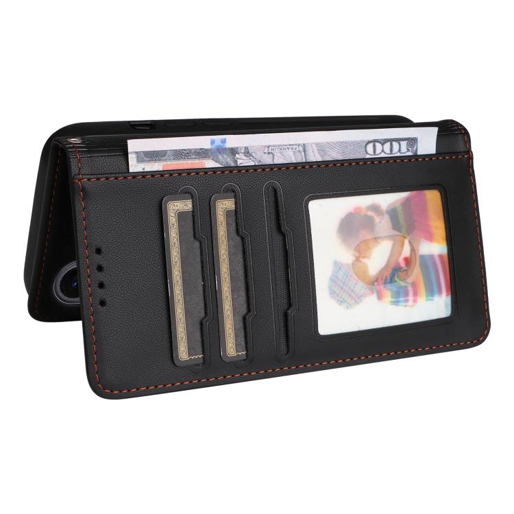 For Samsung Galaxy S25+ 5G BETOPNICE BN-005 2 in 1 Detachable Imitate Genuine Leather Phone Case(Black) - Galaxy S25+ 5G Cases by BETOPNICE | Online Shopping UK | buy2fix