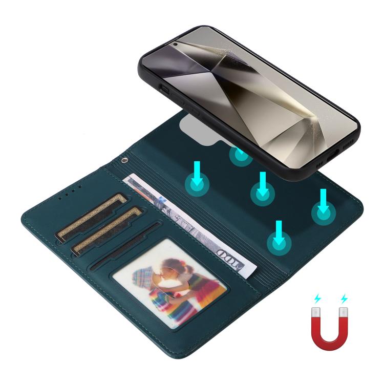 For Samsung Galaxy S25 Ultra 5G BETOPNICE BN-005 2 in 1 Detachable Imitate Genuine Leather Phone Case(Blue) - Galaxy S25 Ultra 5G Cases by BETOPNICE | Online Shopping UK | buy2fix