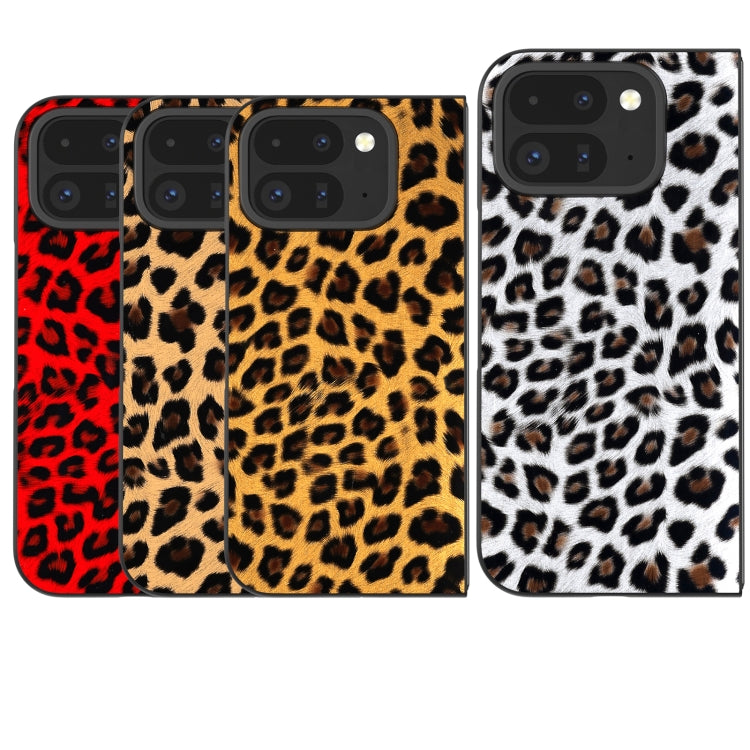 For Google Pixel 9 Pro Fold Black Frame Leopard Full Coverage Phone Case(Leopard Print) by buy2fix
