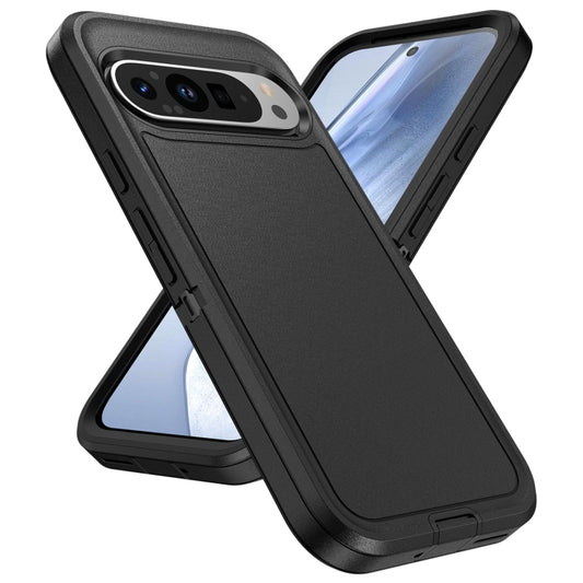 For Google Pixel 9 Life Waterproof Rugged PC + Silicone Phone Case(Black) by buy2fix