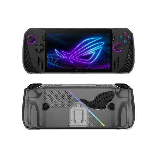 For ASUS ROG Ally X TPU Transparent Protective Case with Holder by buy2fix
