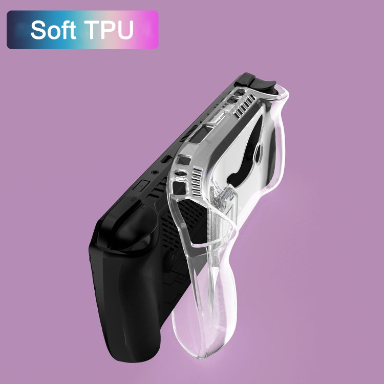 For ASUS ROG Ally X TPU Transparent Protective Case with Holder - Cases by buy2fix | Online Shopping UK | buy2fix