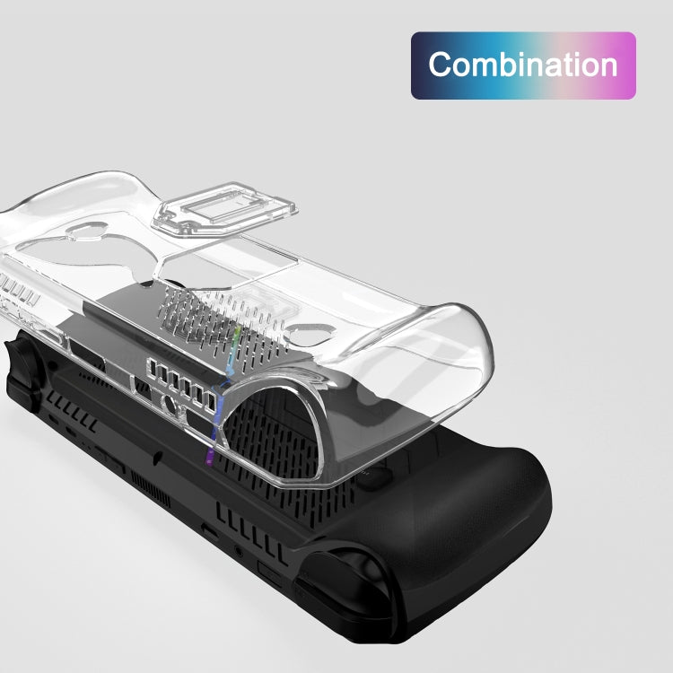 For ASUS ROG Ally X TPU Transparent Protective Case with Holder - Cases by buy2fix | Online Shopping UK | buy2fix