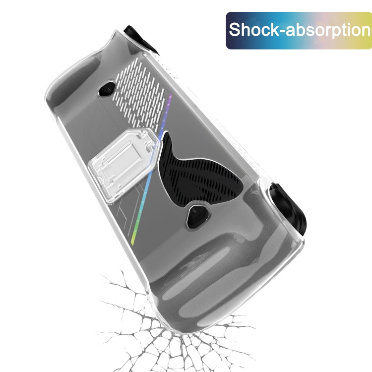 For ASUS ROG Ally X TPU Transparent Protective Case with Holder - Cases by buy2fix | Online Shopping UK | buy2fix
