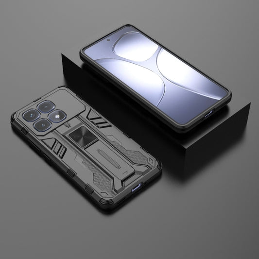 For Redmi K70 Ultra 5G Global Supersonic PC + TPU Holder Phone Case(Black) by buy2fix