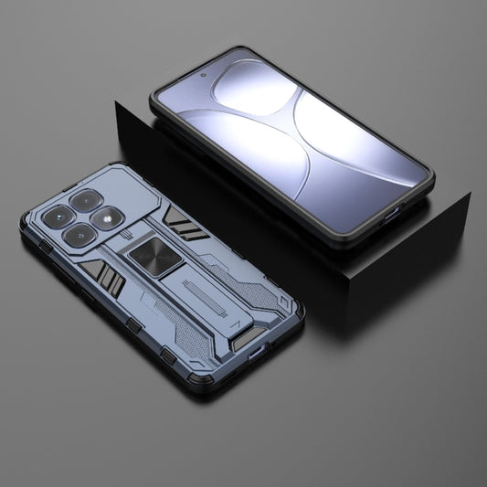 For Redmi K70 Ultra 5G Global Supersonic PC + TPU Holder Phone Case(Blue) by buy2fix