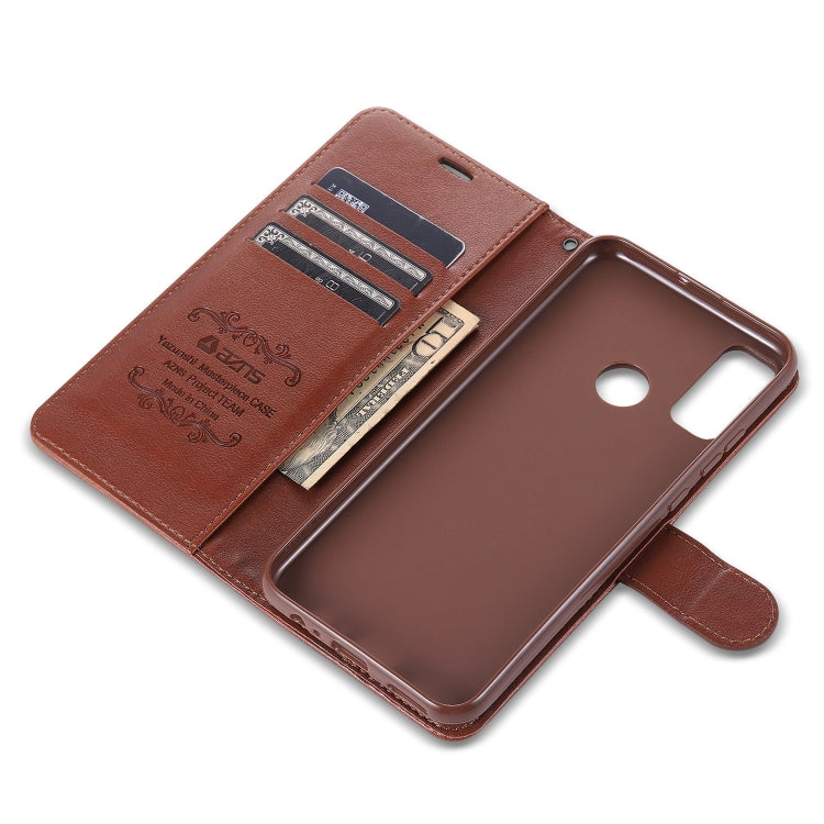 For Huawei Honor 9X Lite AZNS Sheepskin Texture Horizontal Flip Leather Case with Holder & Card Slots & Wallet(Brown) - Honor Cases by AZNS | Online Shopping UK | buy2fix