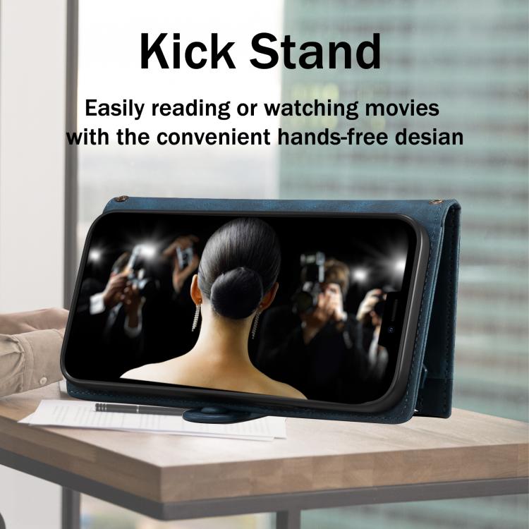 For Samsung Galaxy A06 5G ESEBLE Retro Frosted RFID Flip Leather Phone Case(Dark Green) - Galaxy Phone Cases by ESEBLE | Online Shopping UK | buy2fix