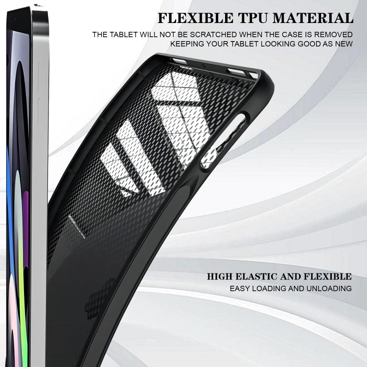 For iPad Air 13 2025 / 2024 Color Painting Pattern Smart Tablet TPU Case(Black Rose) - iPad Air 13 2025 / 2024 Cases by buy2fix | Online Shopping UK | buy2fix