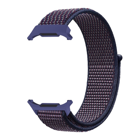 For Samsung Galaxy Watch Ultra 47mm / Ultra 2025 Plastic Connector Nylon Loop Watch Band(Indigo Blue) by buy2fix