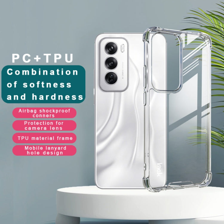For OPPO Reno12 Global IMAK Space Shield PC + TPU Airbag Shockproof Phone Case(Transparent) - OPPO Cases by imak | Online Shopping UK | buy2fix