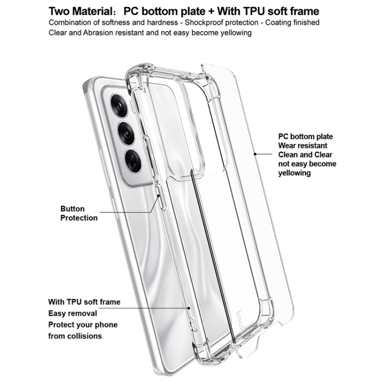 For OPPO Reno12 Global IMAK Space Shield PC + TPU Airbag Shockproof Phone Case(Transparent) - OPPO Cases by imak | Online Shopping UK | buy2fix