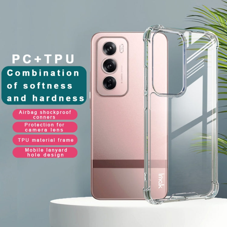 For OPPO Reno12 Pro Global IMAK Space Shield PC + TPU Airbag Shockproof Phone Case(Transparent) - OPPO Cases by imak | Online Shopping UK | buy2fix