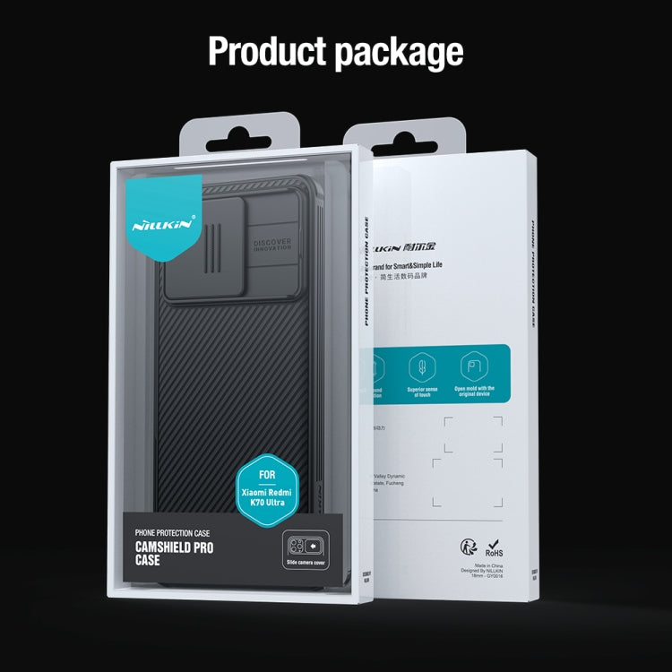 For Redmi K70 Ultra NILLKIN CamShield Pro PC Phone Case(Black) by NILLKIN
