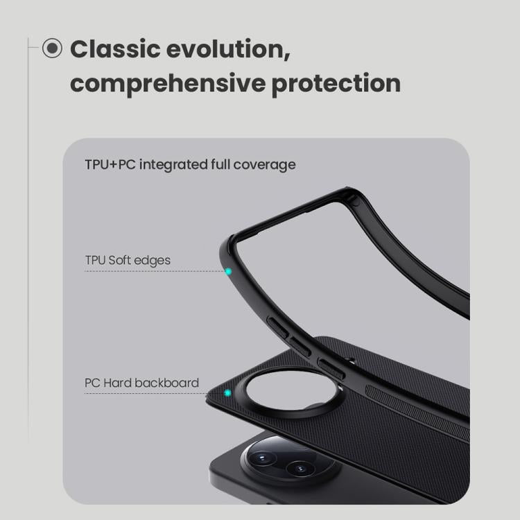 For Redmi K80 NILLKIN Frosted Shield Pro PC + TPU Phone Case(Black) - K80 Cases by NILLKIN | Online Shopping UK | buy2fix