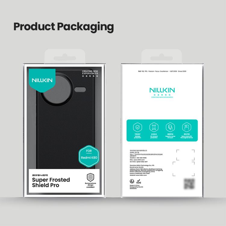 For Redmi K80 NILLKIN Frosted Shield Pro PC + TPU Phone Case(Green) by NILLKIN