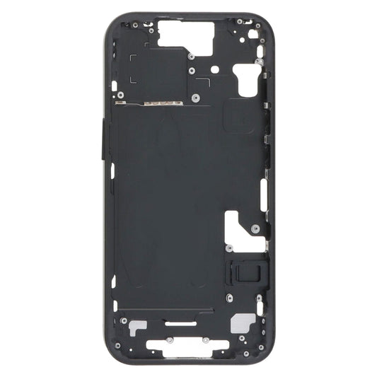 For iPhone 15 Middle Frame Bezel Plate with Side Keys + Card Tray, Version:China Version(Black) by buy2fix