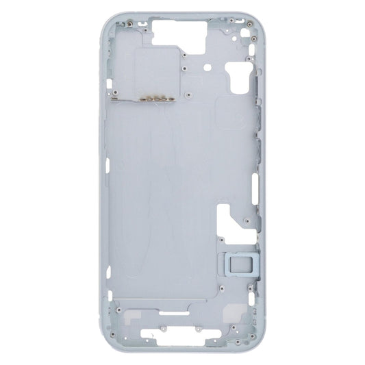 For iPhone 15 Middle Frame Bezel Plate with Side Keys + Card Tray, Version:China Version(Blue) by buy2fix