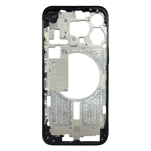 For iPhone 15 Pro Max Middle Frame Bezel Plate with Side Keys + Card Tray, Version:China Version(Black) by buy2fix