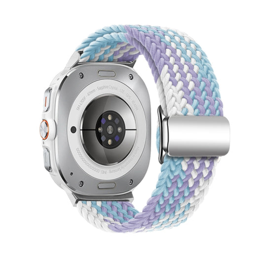 For Samsung Galaxy Watch Ultra 47mm / Ultra 2025 Nylon Loop Magnetic Buckle Watch Band(Violets) by buy2fix