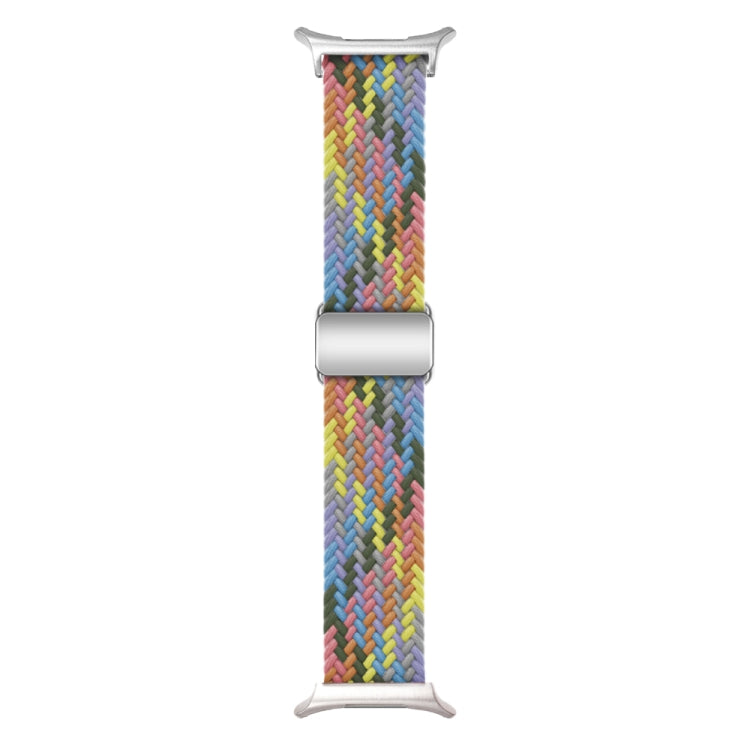 For Samsung Galaxy Watch Ultra 47mm / Ultra 2025 Nylon Loop Magnetic Buckle Watch Band(Heartbeat Purple) - Watch Bands by buy2fix | Online Shopping UK | buy2fix