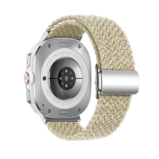 For Samsung Galaxy Watch Ultra 47mm / Ultra 2025 Nylon Loop Magnetic Buckle Watch Band(Colorful Starlight) by buy2fix