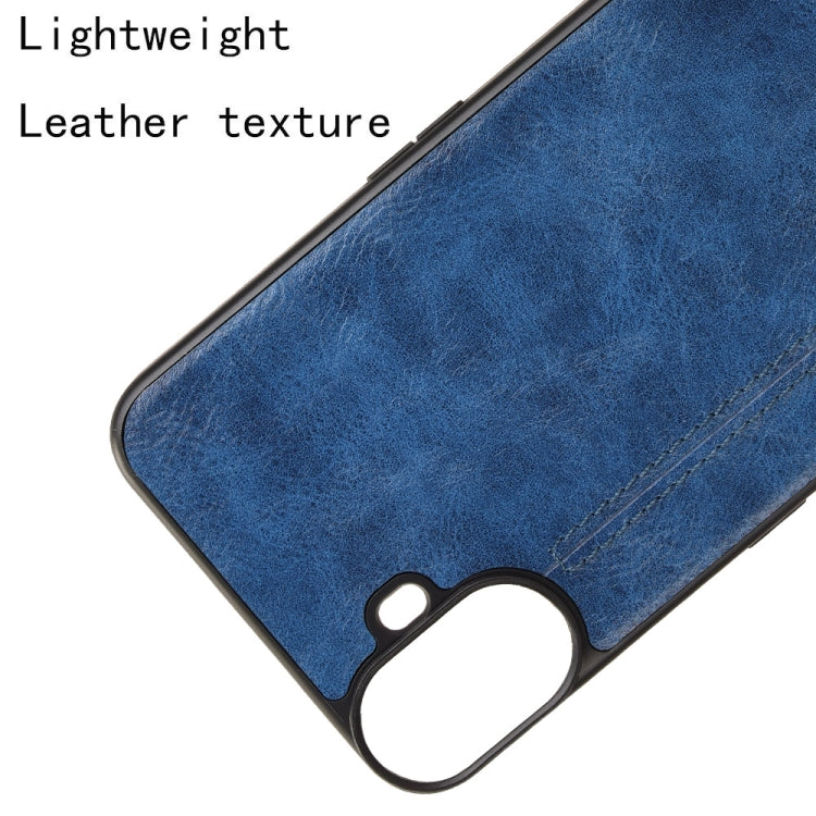 For Nothing CMF Phone 1 Cow Pattern Sewing Card Bag Phone Case(Blue) - Nothing Cases by buy2fix | Online Shopping UK | buy2fix