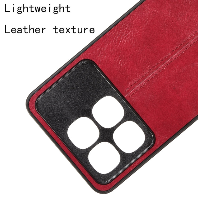 For Redmi K70 Ultra Cow Pattern Sewing Back Cover Phone Case(Red) by buy2fix