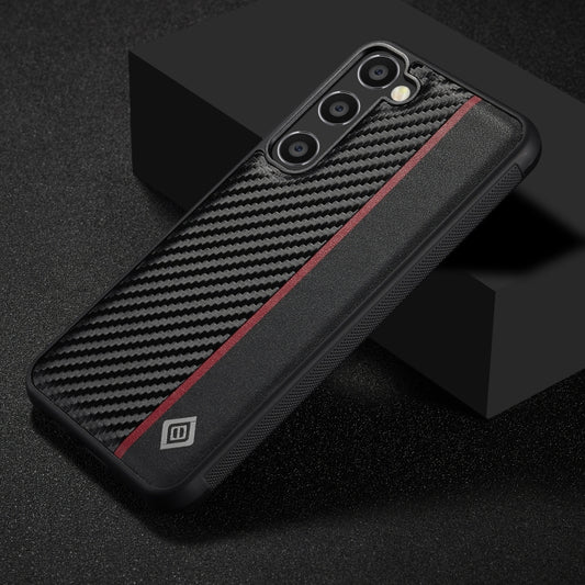 For Samsung Galaxy S25+ 5G LC.IMEEKE 3 in 1 Carbon Fiber Texture Shockproof Phone Case(Black) by LC.IMEEKE
