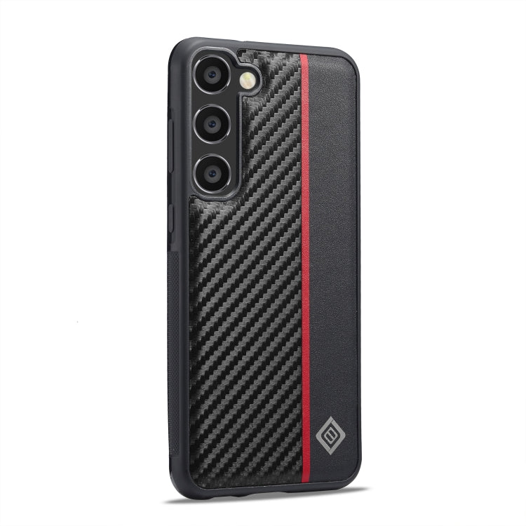 For Samsung Galaxy S25+ 5G LC.IMEEKE 3 in 1 Carbon Fiber Texture Shockproof Phone Case(Black) - Galaxy S25+ 5G Cases by LC.IMEEKE | Online Shopping UK | buy2fix