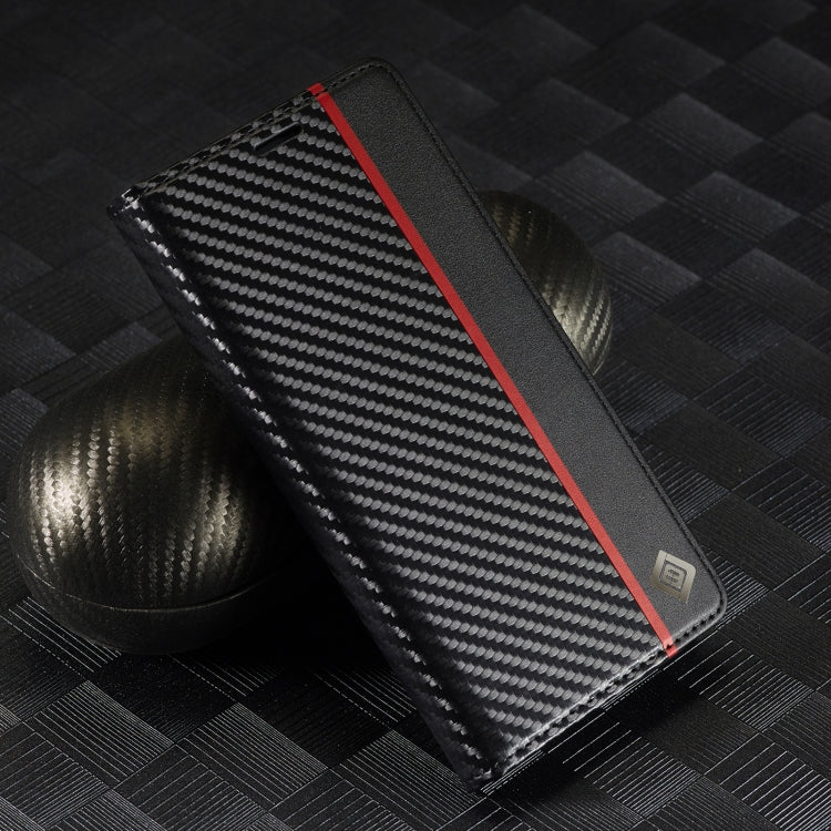 For Samsung Galaxy S25 Ultra 5G LC.IMEEKE Carbon Fiber Leather Phone Case(Vertical Black) - Galaxy S25 Ultra 5G Cases by LC.IMEEKE | Online Shopping UK | buy2fix