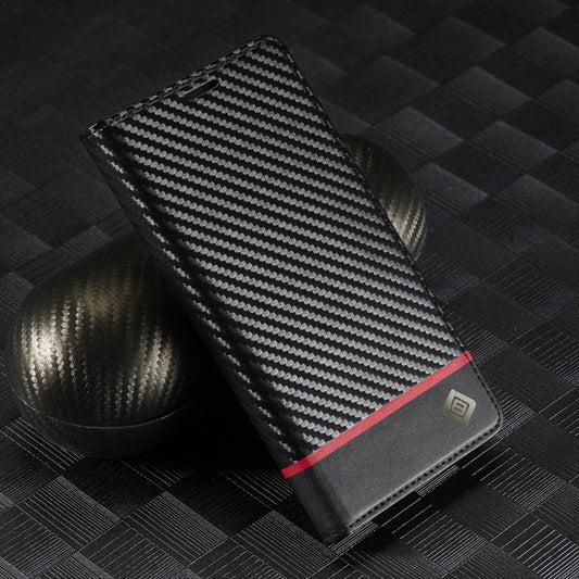 For Samsung Galaxy S25 Ultra 5G LC.IMEEKE Carbon Fiber Leather Phone Case(Horizontal Black) by LC.IMEEKE