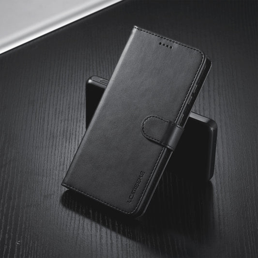 For Samsung Galaxy S25+ 5G LC.IMEEKE Calf Texture Leather Phone Case(Black) by LC.IMEEKE