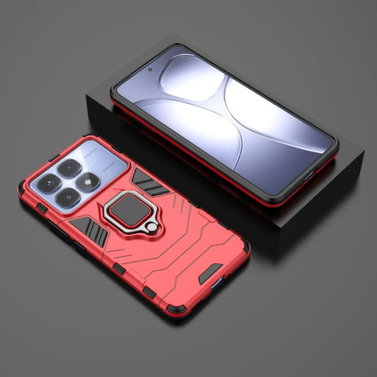 For Redmi K70 Ultra Global Shockproof PC + TPU Holder Phone Case(Red) by buy2fix