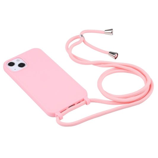 Candy Colors TPU Protective Phone Case with Lanyard For iPhone 16 Pro Max(Pink) by buy2fix