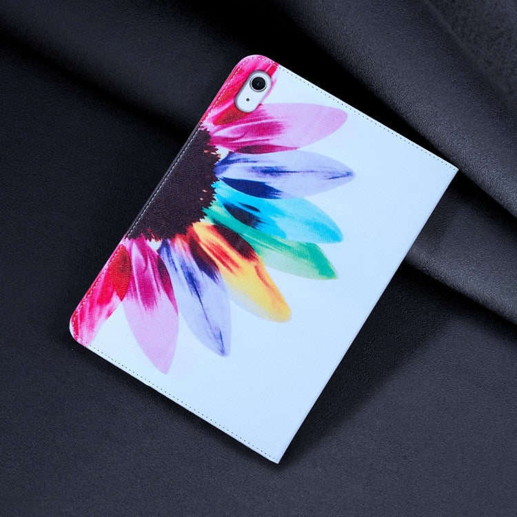 For iPad Air 13 2025 / 2024 Colored Drawing Leather Tablet Case(Sun Flower) - iPad Air 13 2025 / 2024 Cases by buy2fix | Online Shopping UK | buy2fix