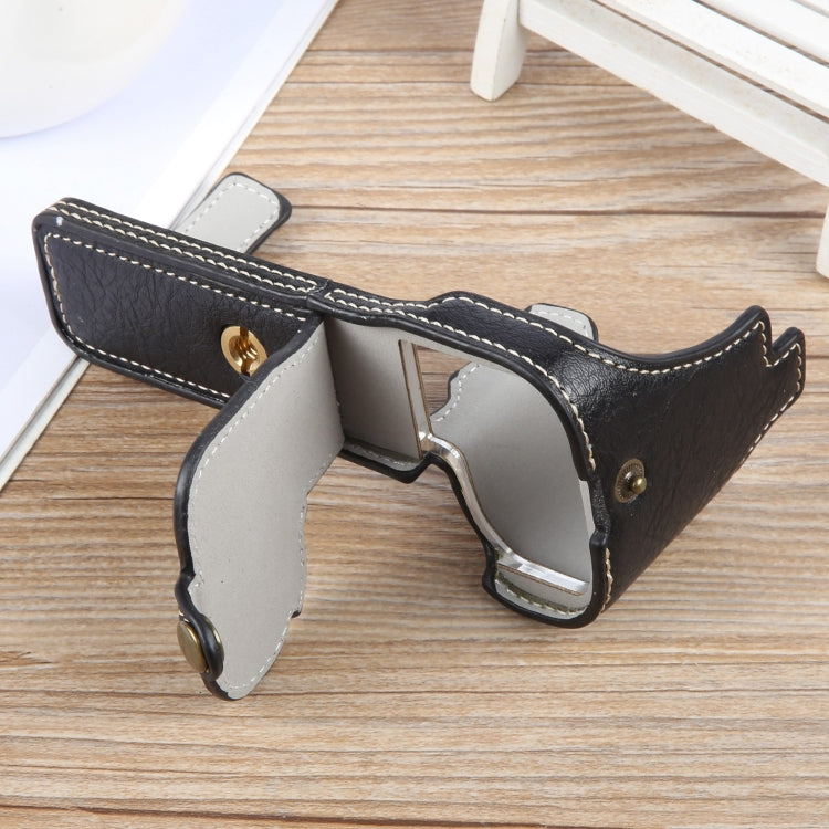 For FUJIFILM X-S20 Buffalo Texture PU Leather Camera Half Case Base(Black) - Half Case by buy2fix | Online Shopping UK | buy2fix