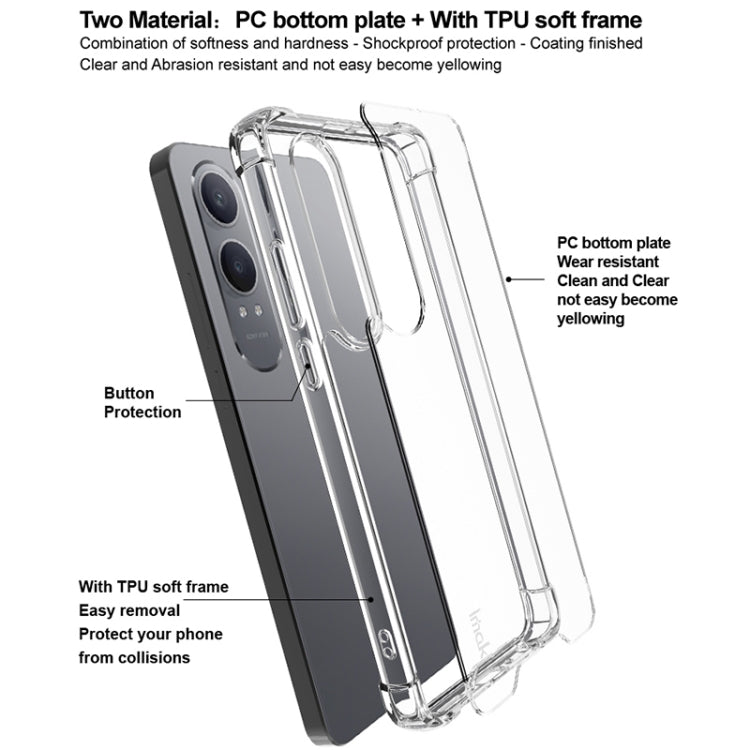 For OnePlus Nord CE4 Lite IMAK Space Shield PC + TPU Airbag Shockproof Phone Case(Transparent) - Nord CE4 Lite Cases by imak | Online Shopping UK | buy2fix