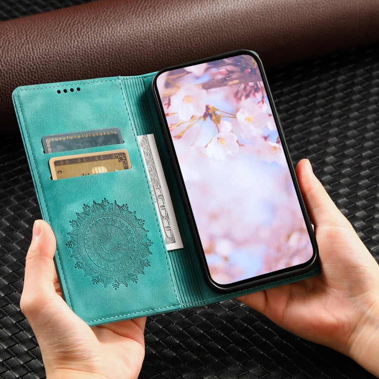 For Google Pixel 9 / 9 Pro Totem Embossed Magnetic Leather Phone Case(Green) by buy2fix