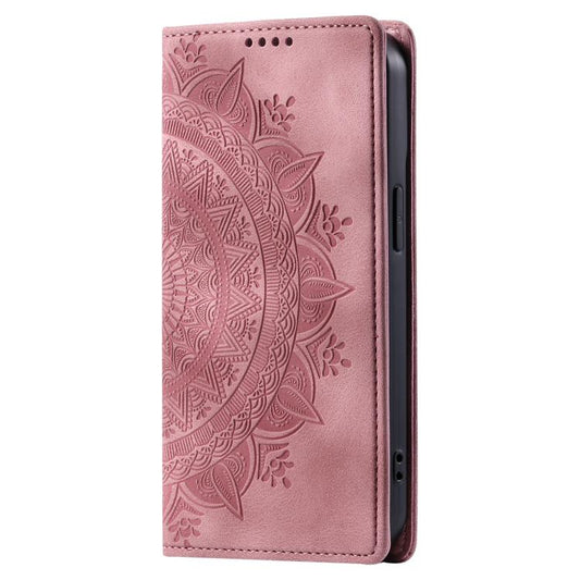 For Google Pixel 10 Pro XL Totem Embossed Magnetic Leather Phone Case(Rose Gold) - Google Cases by buy2fix | Online Shopping UK | buy2fix