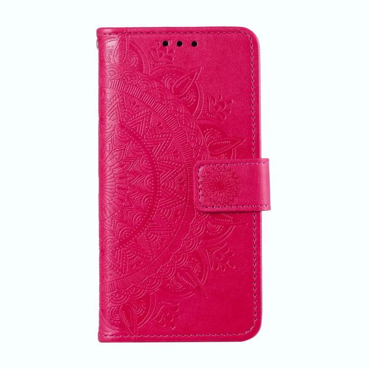 For Google Pixel 10 Pro XL Totem Flower Embossed Leather Phone Case with Lanyard(Red) - Google Cases by buy2fix | Online Shopping UK | buy2fix
