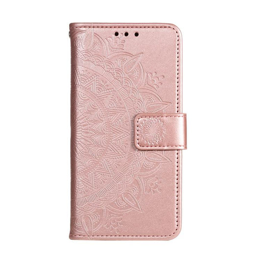 For Google Pixel 10 Pro XL Totem Flower Embossed Leather Phone Case with Lanyard(Rose Gold) - Google Cases by buy2fix | Online Shopping UK | buy2fix
