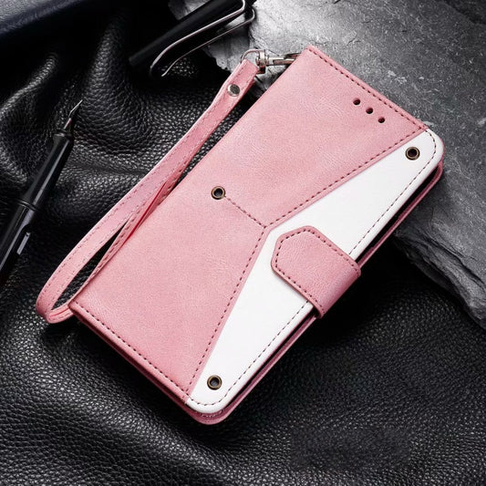 For Google Pixel 9 Pro XL Nail Skin Feel Stitching Calf Texture Leather Phone Case(Rose Gold) by buy2fix